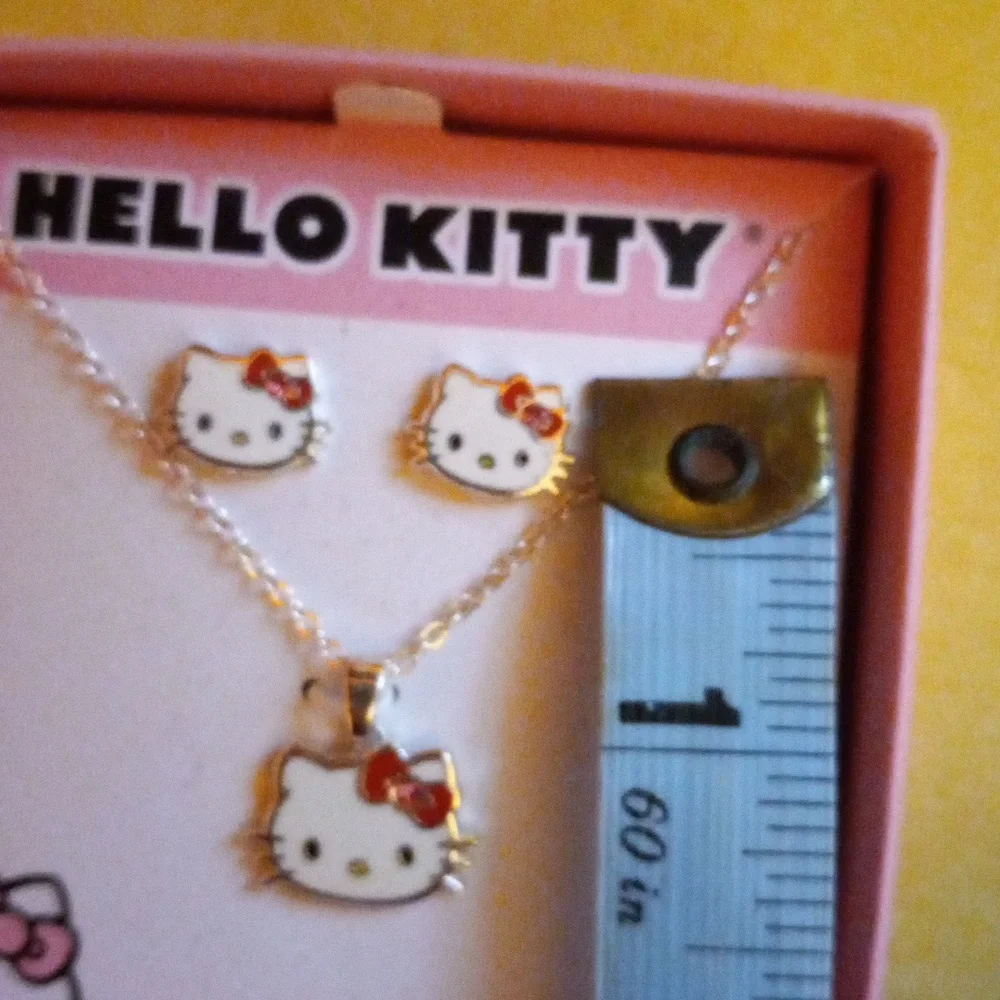 Hello Kitty Sanrio Necklace and Earring Set